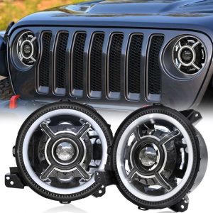 Kína Morsun Nýjustu 9 aðalljósin fyrir Jeep Wrangler JL