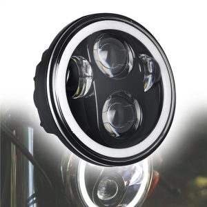 Morsun 40w 5 3/4 tommu LED framljós skjávarpa fyrir Harley Davidson mótorhjól framljós svart króm