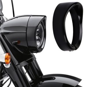 Morsun 7 tommu Round LED mótorhjól framljós hringur krappi fyrir Harley FLD