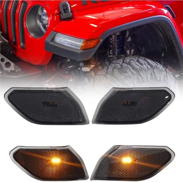 Morsun LED Sidemarkers Turn Signal Light fyrir 2018+ Jeep JL Wrangler